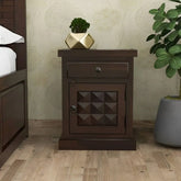 ONIJA Solid Sheesham Wood Bed Side Table For Bed Room Solid Wood End Table